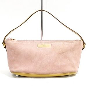 🔥 24 MAKE ME AN OFFER SALE🔥 Gucci Pink Suede Boat Bag Vintage (AUTH